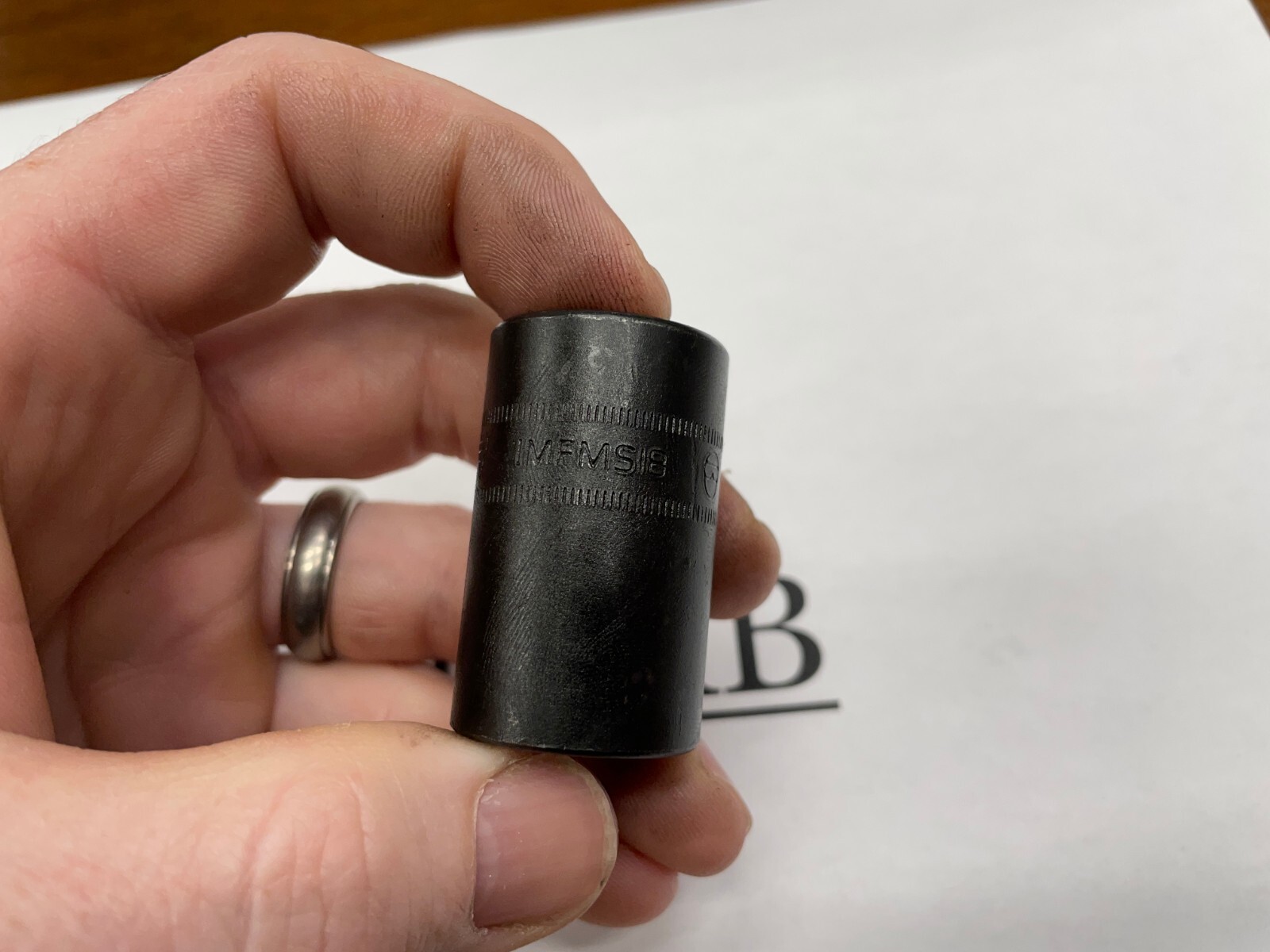 Snap-on Tools USA NEW 3/8″ Drive 18mm Metric 6pt Semi-Deep IMPACT Socket IMFMS18