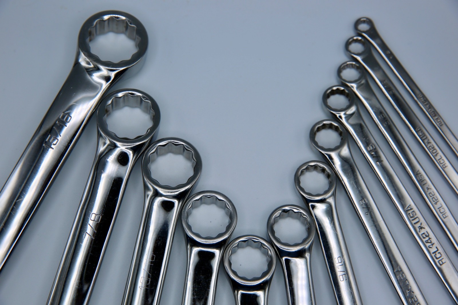 Matco Tools RCL Series 12-Piece SAE 12-Point Long Pattern Combination Wrench Set