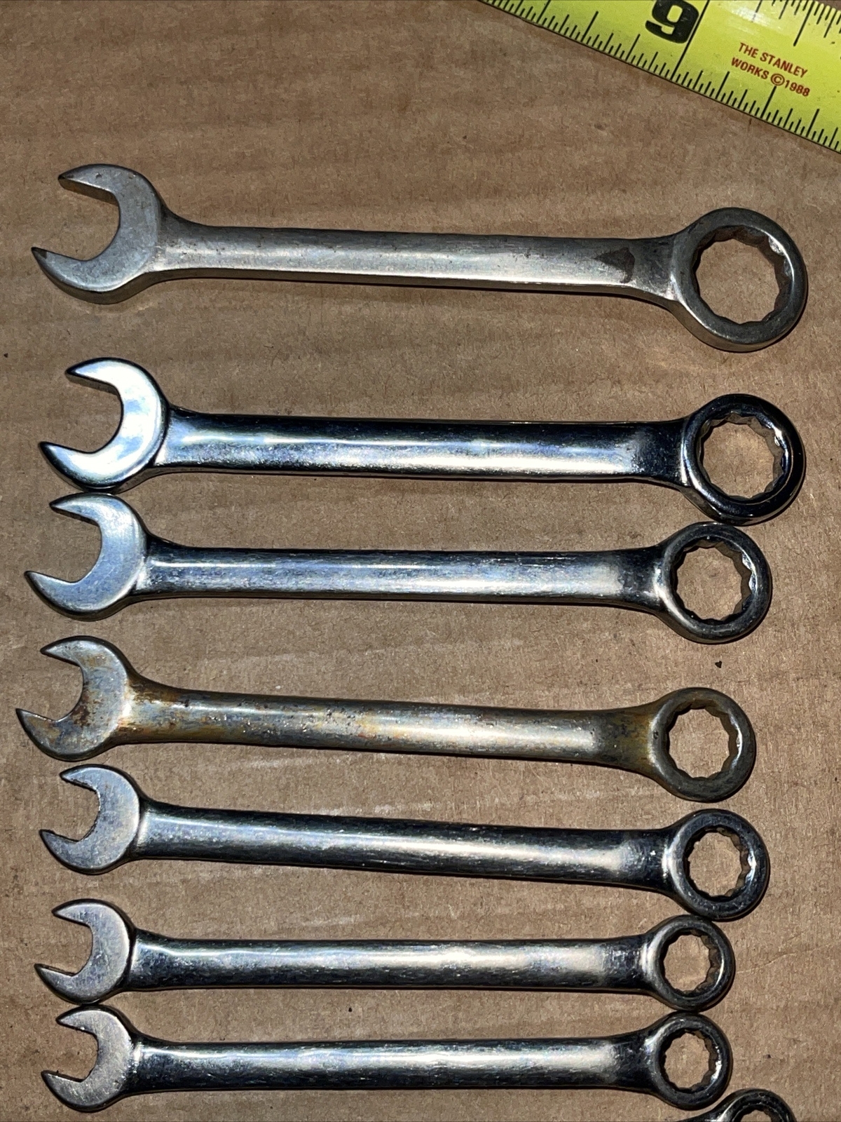 Vintage Sears Craftsman USA 8 Piece Combination Ignition Wrench SAE 13/64 – 7/16