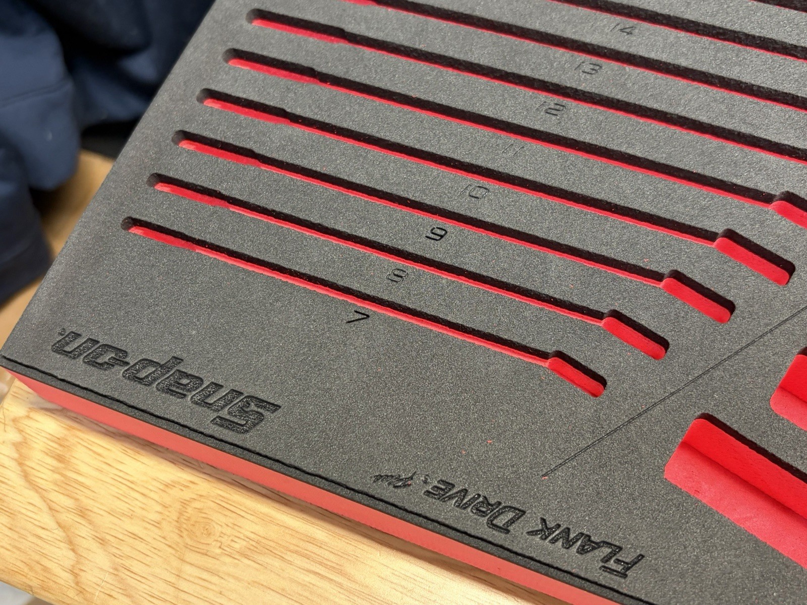 Snap-on RED Flank Dr Plus FOAM TRAY 38pc SAE Metric Combo Wrench Set FMWR13B