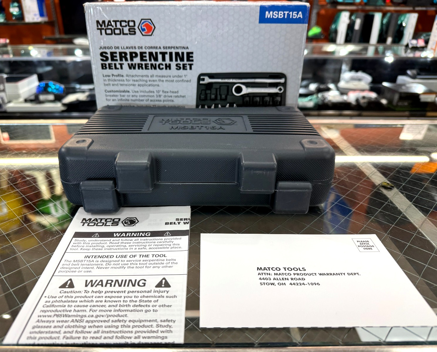 Matco Tools Serpentine Belt Wrench Set Model #MSBT15A