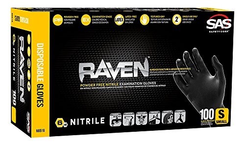 RAVEN™ 66516 Nitrile Disposable Gloves – 6MIL – SMALL – 100-BOX