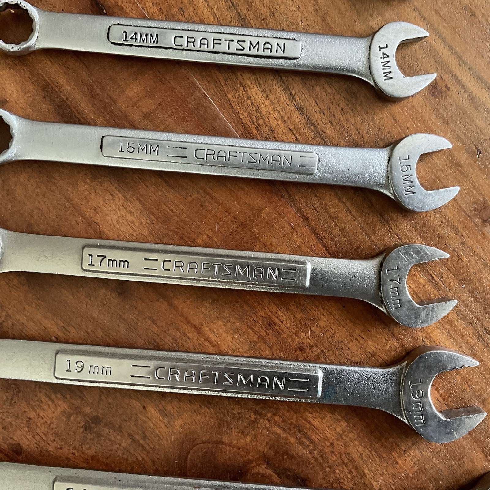 Craftsman V & VA 9 Pc Metric 10mm-24mm Combination Wrench Set 12 Pt Made in USA