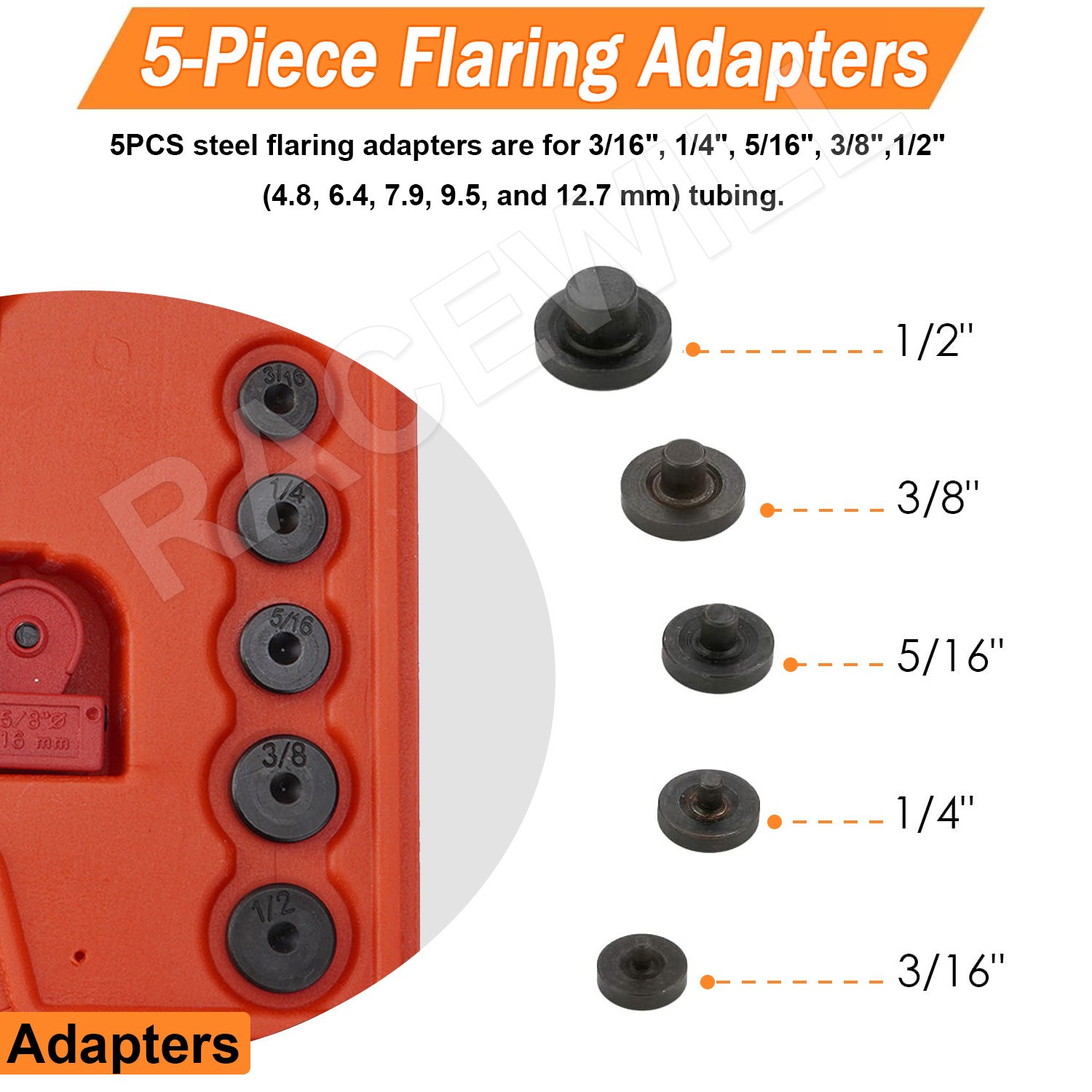 Repair Kit 25ft 3/16 + 1/4 Copper Coated Brake Line & Double Single Flaring Tool