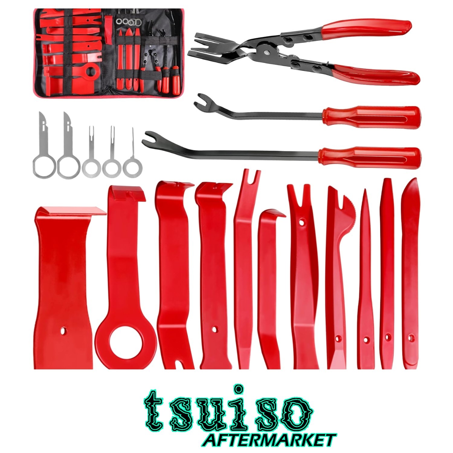 Professional 19-Piece Auto Clip Remover Tool Kit for Precise Interior Repairs