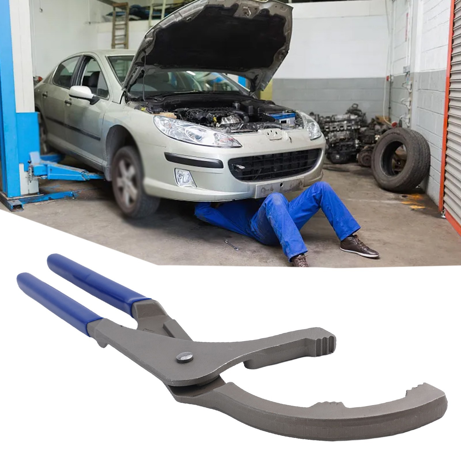 Sturdy Oil Filter Pliers 10 20HRC Clamp Hardness Protects Filters From Damage