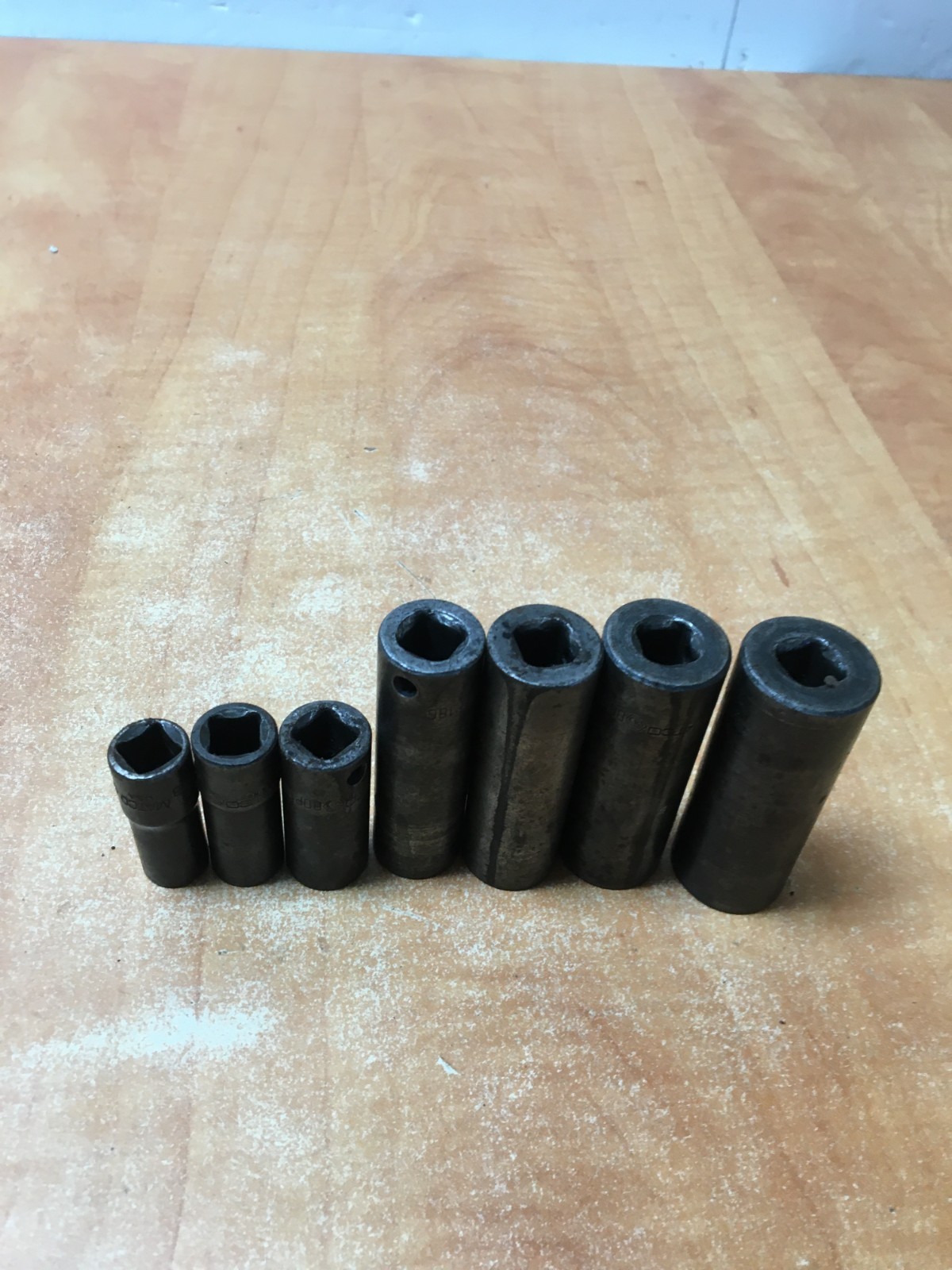 Matco 3/8 Drive SAE 7pc. Deep Impact Socket Set With Tray 6pt. 3/8-3/4 BDP246