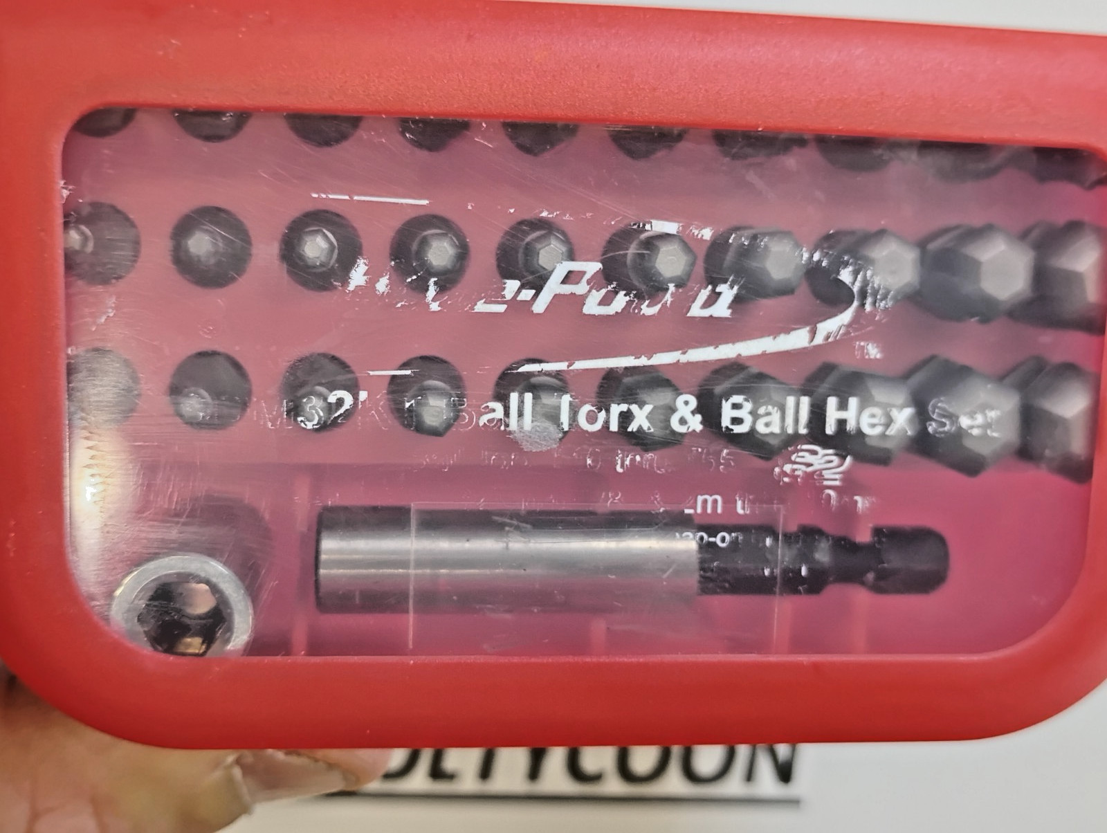 Blue Point TOOLS NEW Bit SET Ball Hex 32pc RED SDM32KTBLEM in red storage case