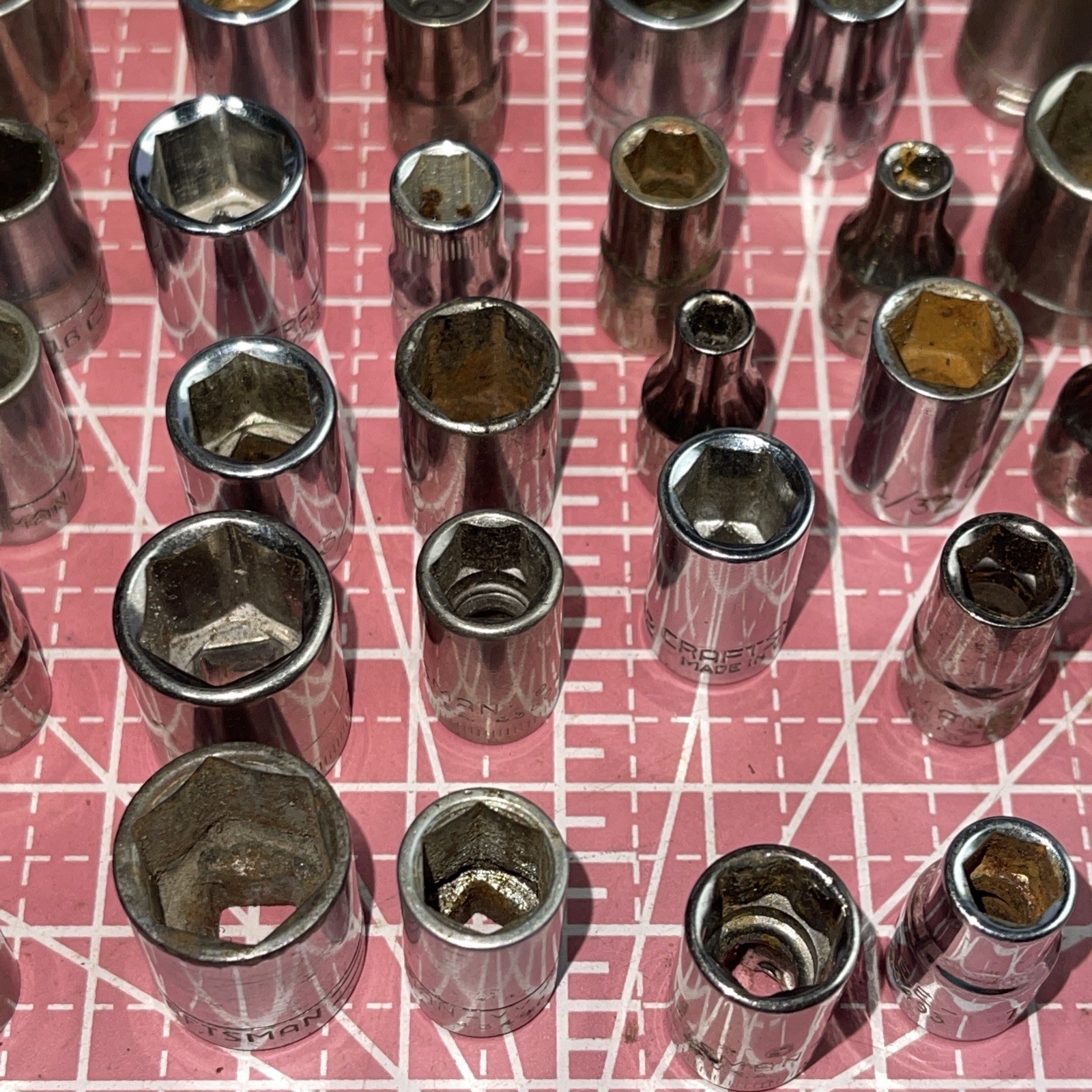 Sears Craftsman USA 150 Piece 1/4” Drive Metric SAE Socket Lot Deep 1/4 6 12 Pt