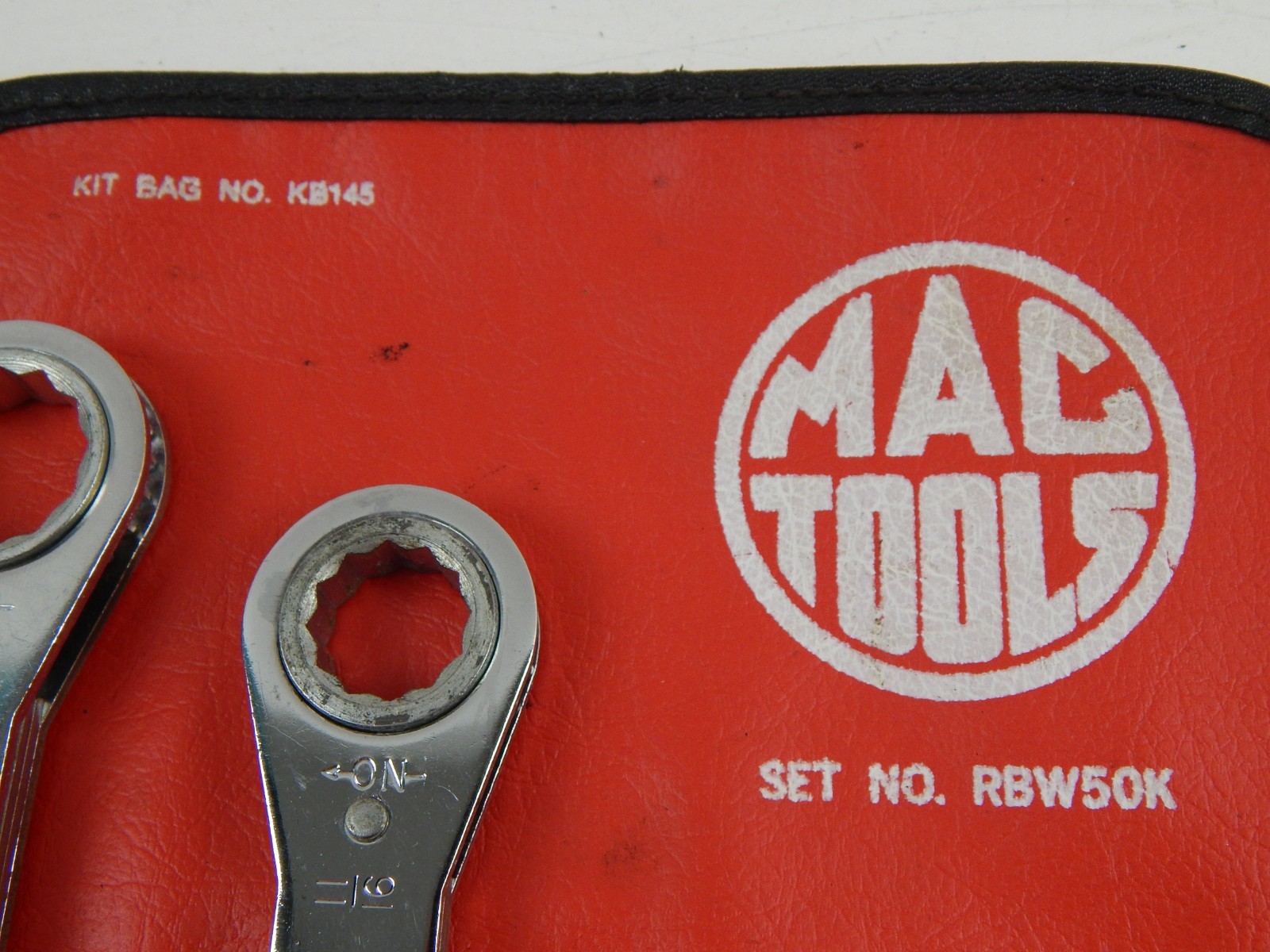 Mac Tools Ratcheting Box End Wrenches RW2428-2 RW2022-2 w/ KB145 Pouch – RBW50K