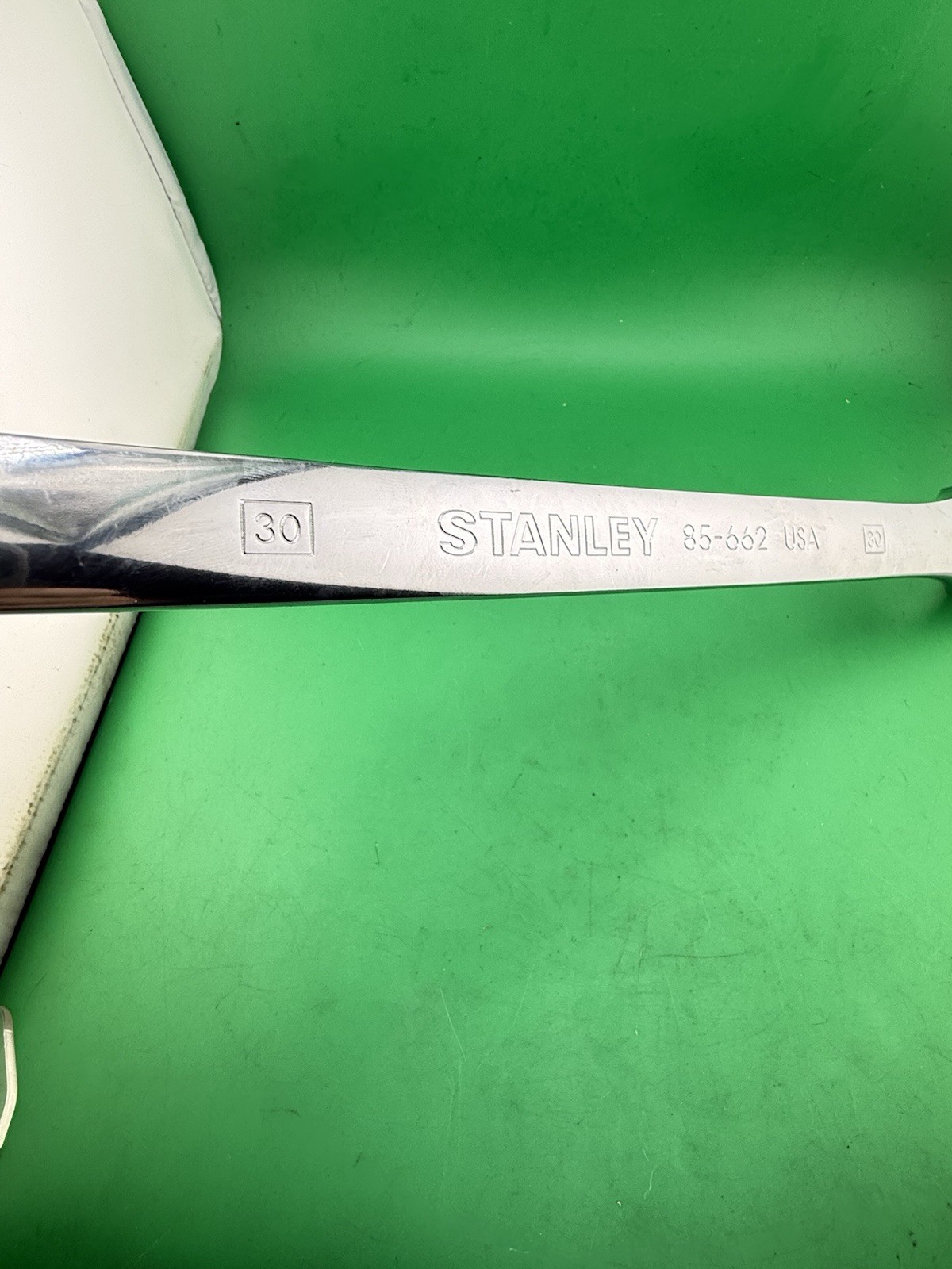 Vintage 85-662 Stanley USA 30mm Polished Metric Combination Wrench 12 Point NEW!