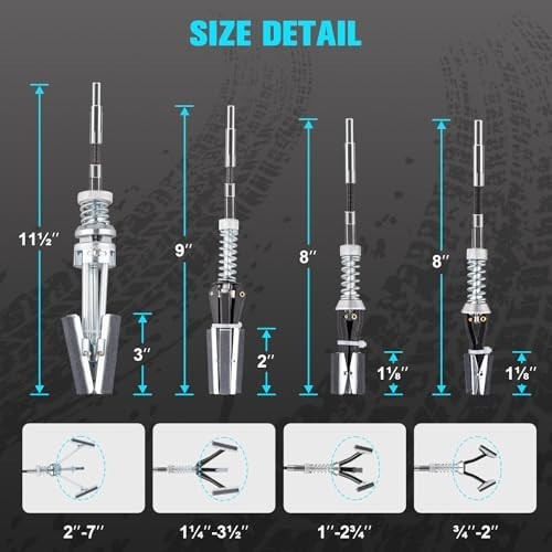 7PCS Adjustable Engine Cylinder Hone Tool Set, 3/4″ to 7″ Sizes, Grinding & Poli
