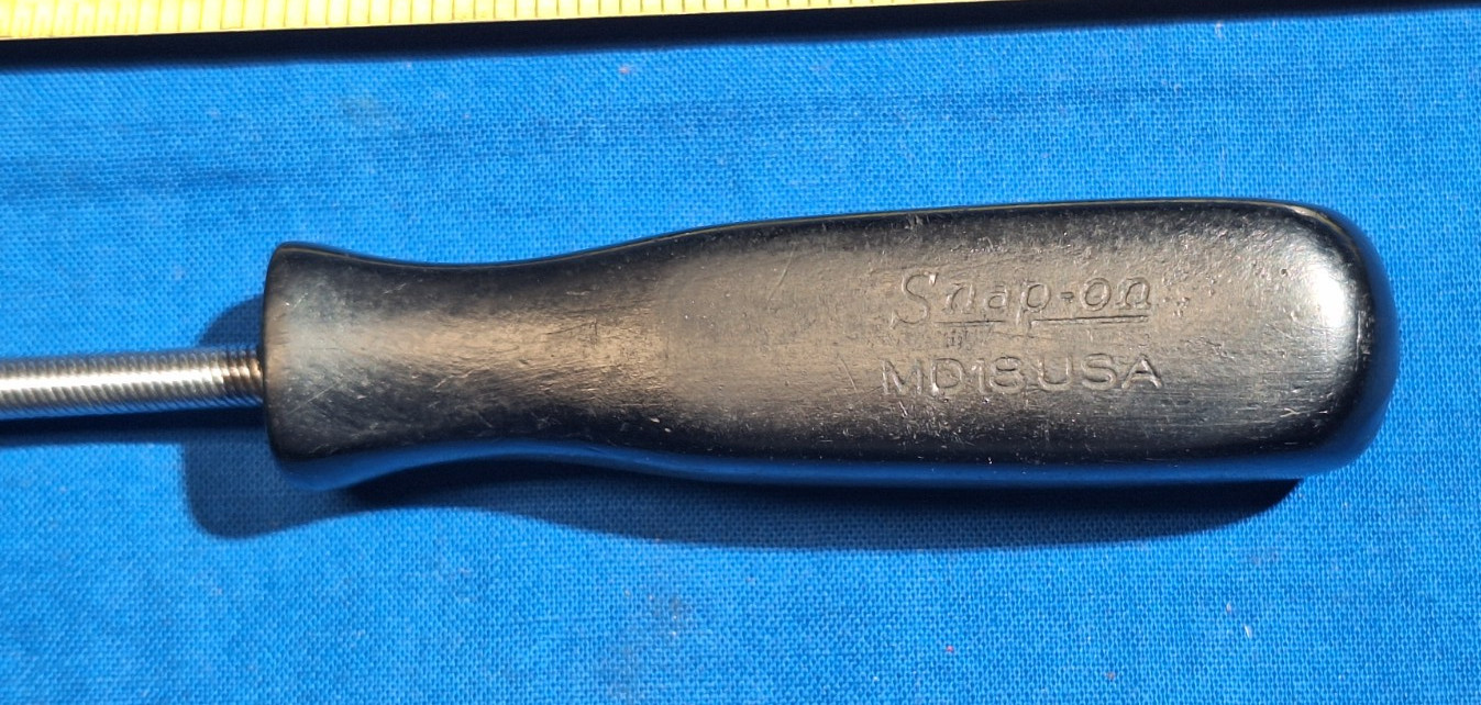 Old Logo Snap-On MD18 1/8″ Hex head Flexible Shaft Distributor Carb Adjuster