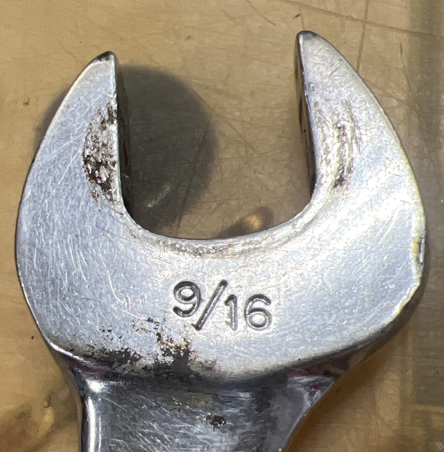 Snap On Tools OEX180 9/16” 12 Point SAE Short Combination Wrench USA VTG