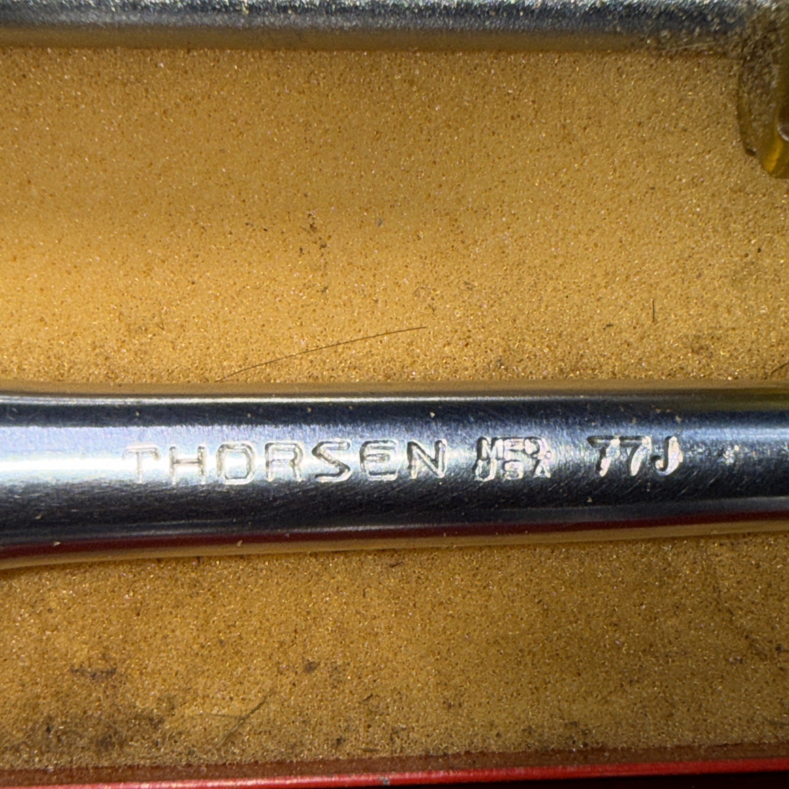 Vintage Thorsen #77 J – 3/8″ Drive Socket Ratchet Wrench Set – USA 17 Pcs + Case