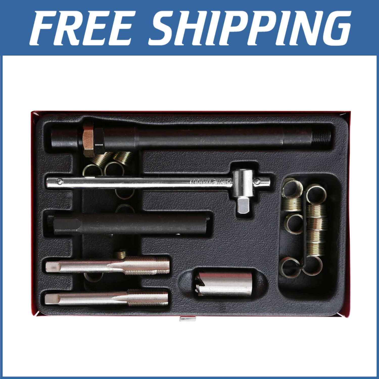 Professional 26-Piece Spark Plug Repair Kit for M14 x 1.25 – Engine Maintenance