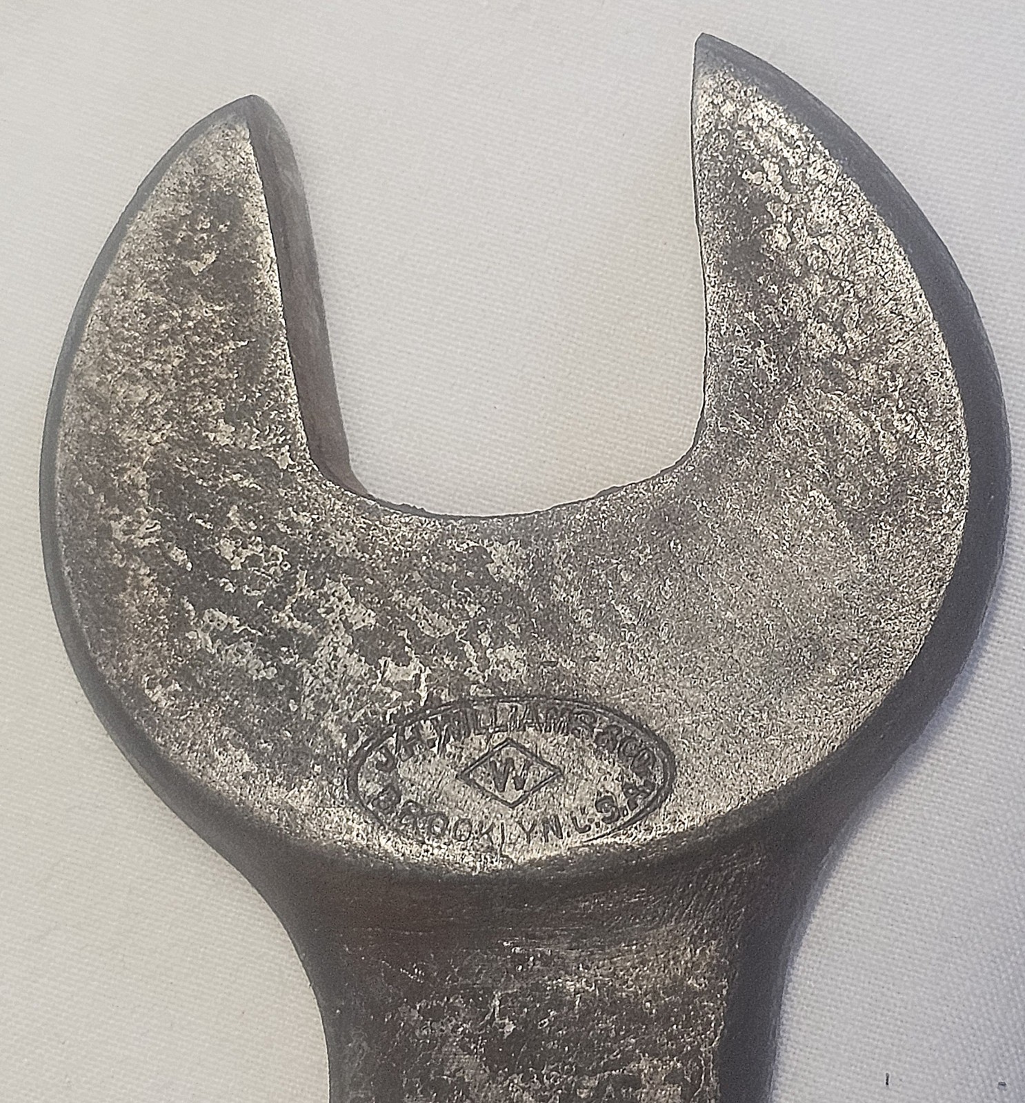 Antique JH Williams & Co #683 Light Service Wrench 10″L Offset Tool 1/2″ & 7/16″