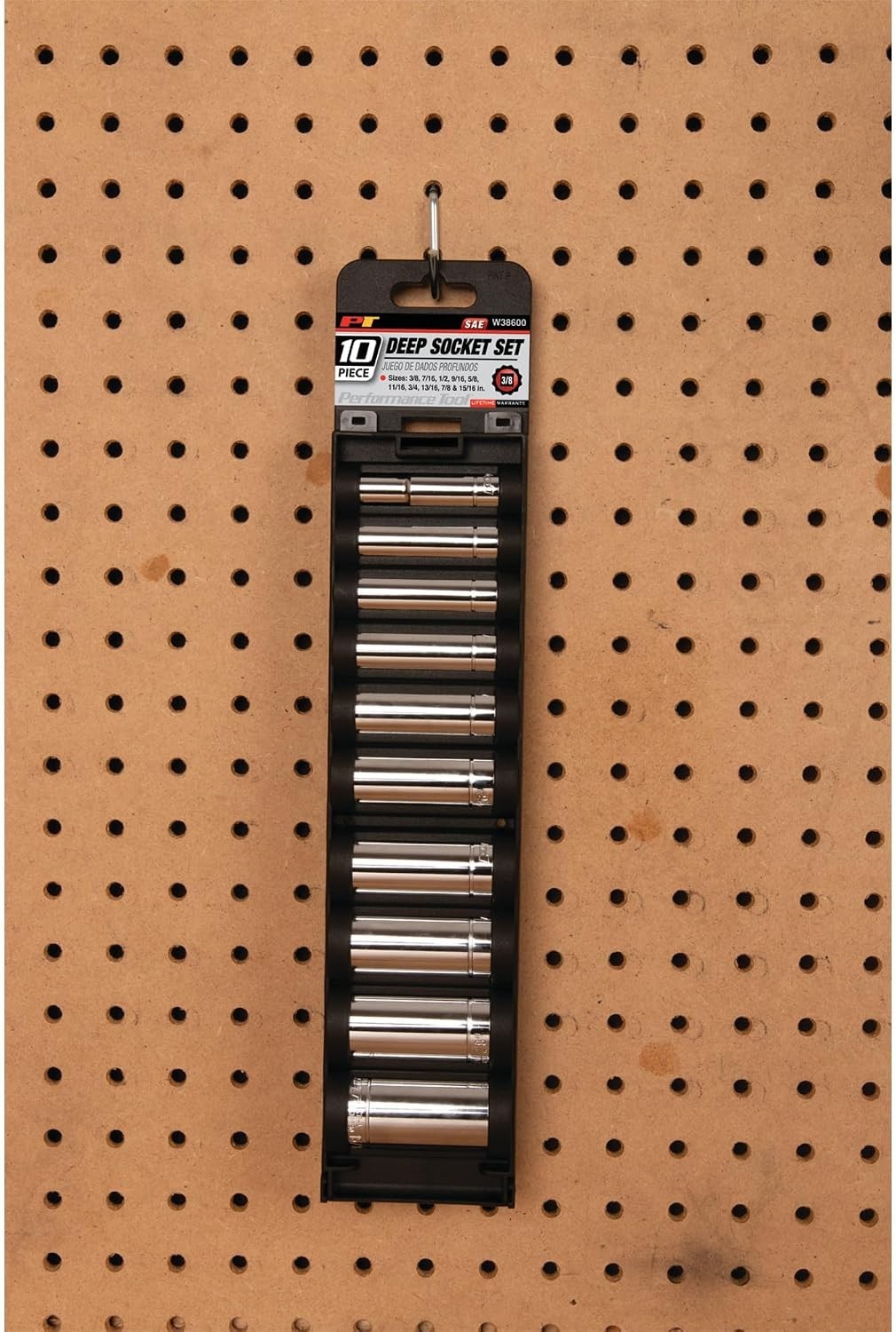 Performance Tool W38600 10 Pc. SAE Deep Socket Set