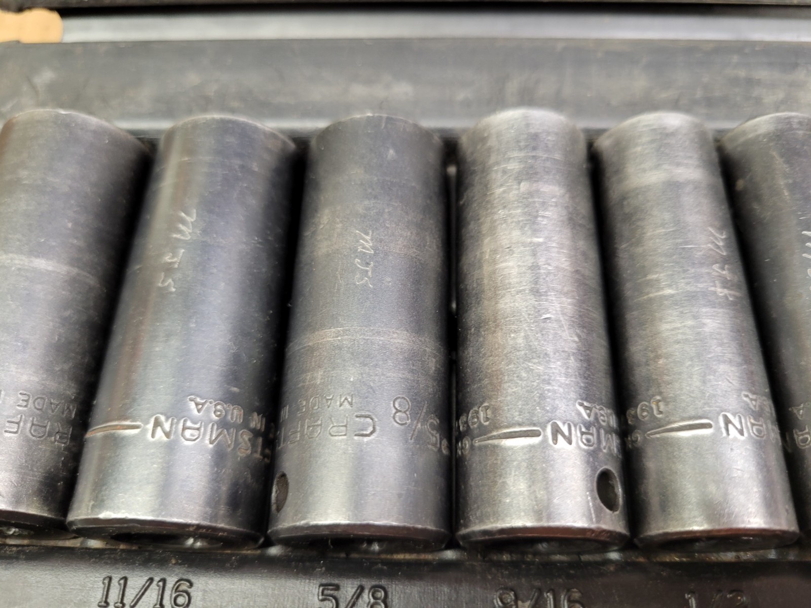 Craftsman USA 9-Piece 3/8″ Drive SAE Deep Impact Socket Set 1/4 – 3/4 No 19370