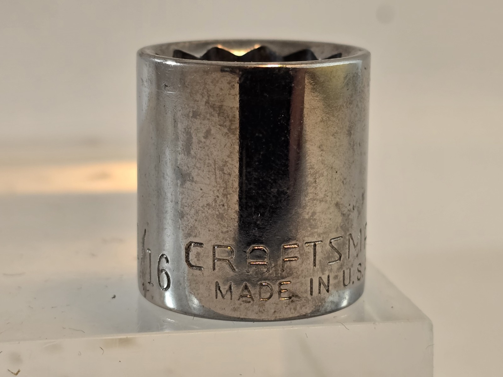 Craftsman USA 11/16” 12 Point 3/8″ Drive Shallow Socket 44336 Inverted G1