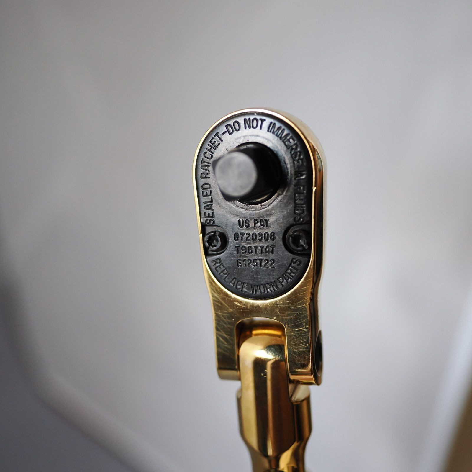 Snap-on FLLF80 3/8 Drive Long Flex Head Ratchet Limited Edition Gold New
