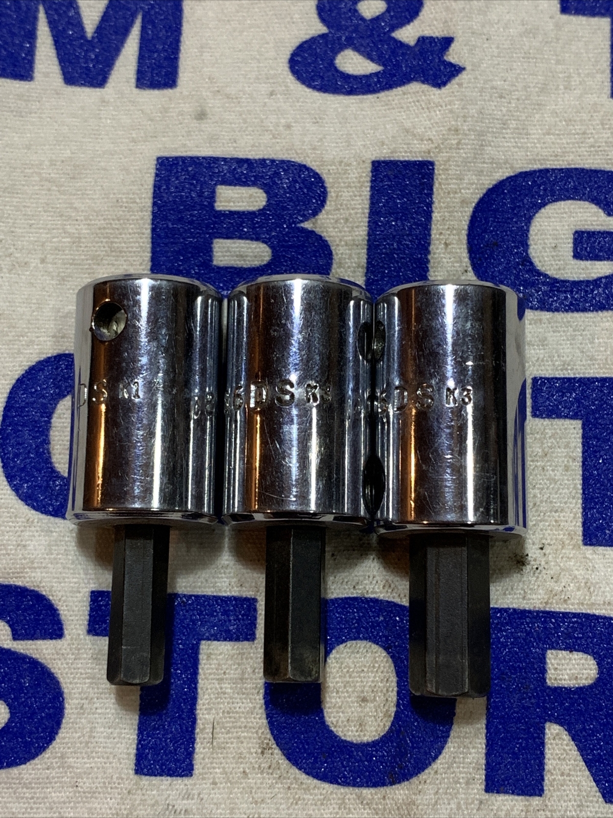 Mac Tools USA 3/8″ Drive 3pc Hex SAE Socket Drivers X76DS,X86DS,X106DS