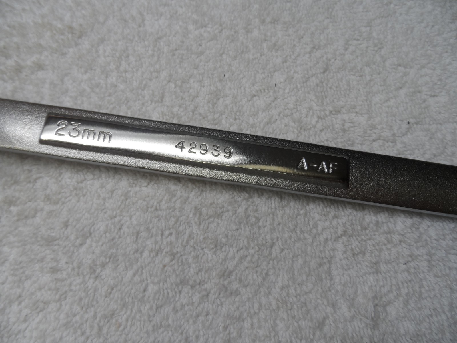 Craftsman Metric MM Combination Wrench, 12pt, 23mm – Part # 42939 A-AF (tag)