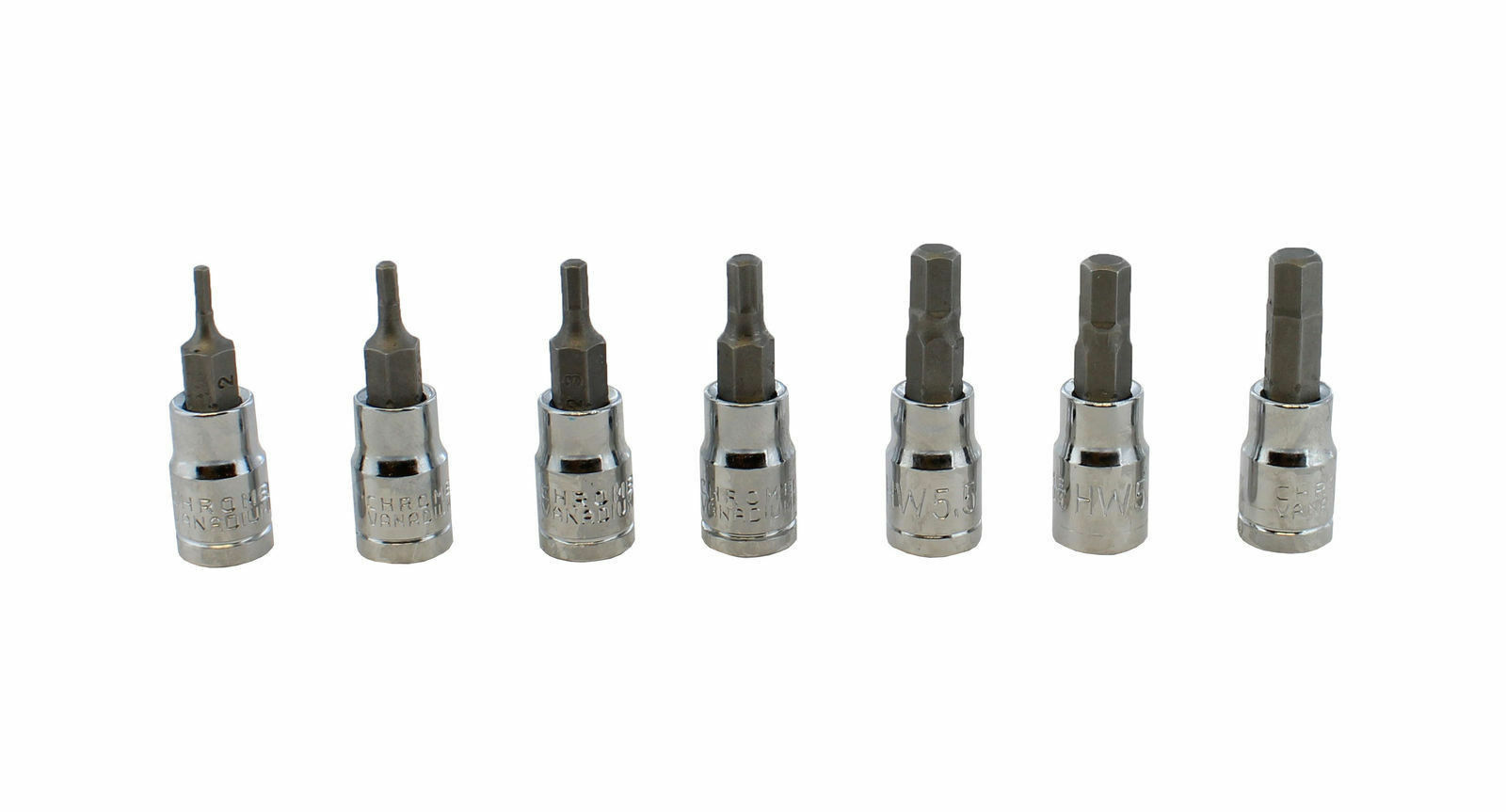Master Hex Bit Set | 32pc SAE & Metric Socket Set Standard Allen 1/4″ 3/8″ 1/2″