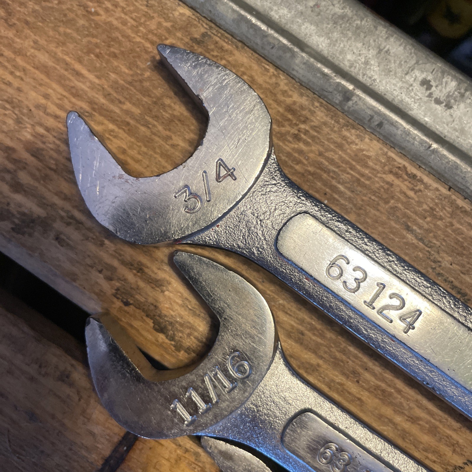 Vintage Easco 6 Piece SAE Wrench Set Combination 3/4” To 1/4″ Made IN USA LOT