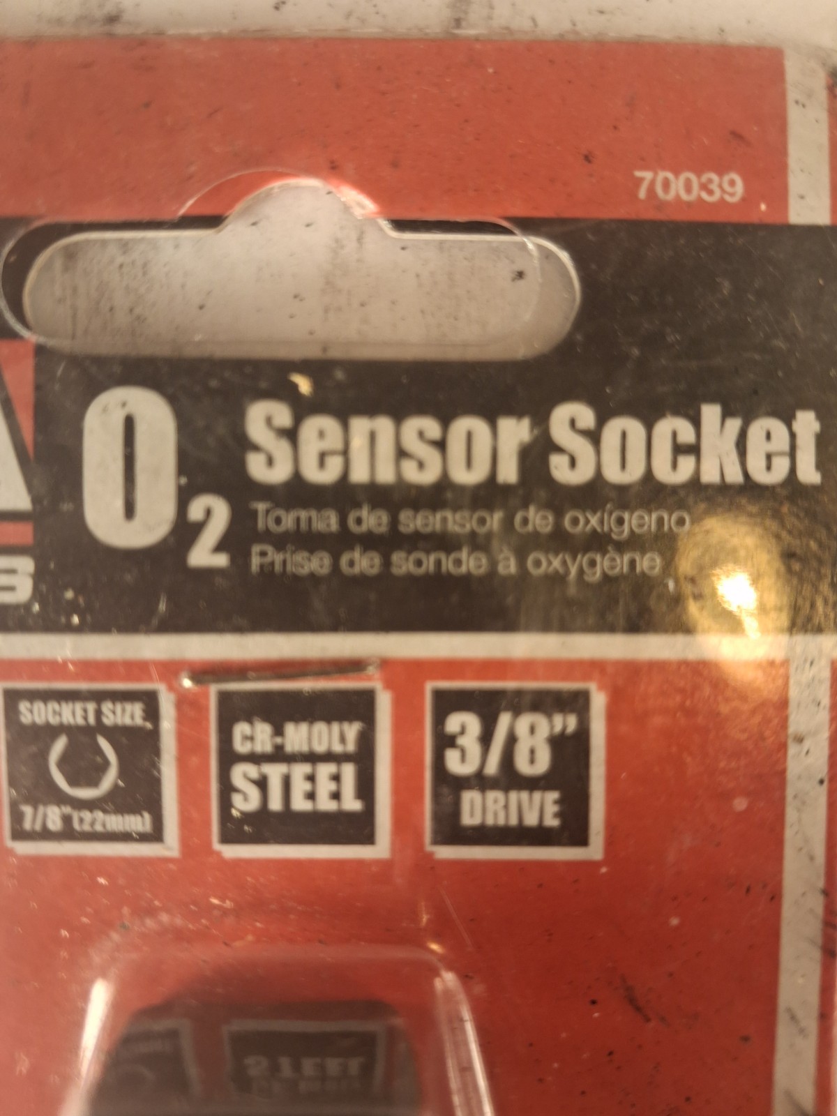 O2 Sensor Socket, 3/8 Inch DRIVE; 7/8(22MM) OFFSET SOCKET. KIA
