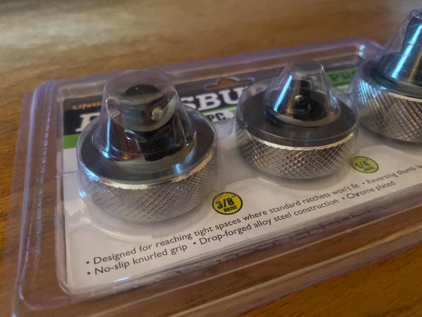 PITTSBURGH 94011 – 3 Pc. Thumb Wheel Ratchet Set Reversing thumb lever  lifetime