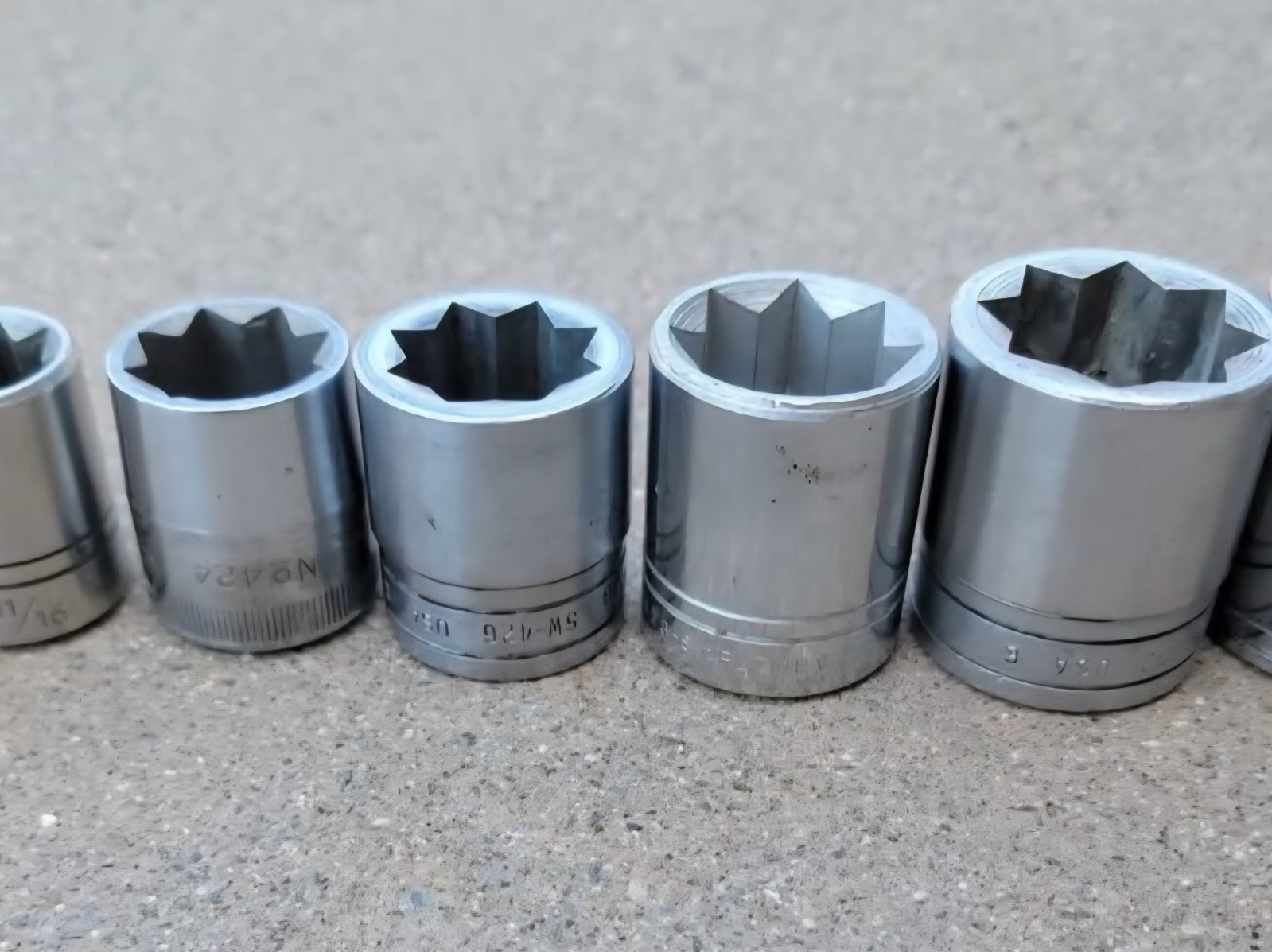 1/2″ DR DOUBLE SQUARE SOCKETS 9/16 11/16 3/4 13/16 7/8 1″ 1 1/16 1 1/8 SNAP-ON