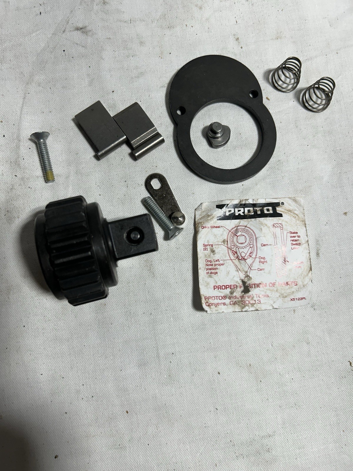 J5649RK 3/4″ Drive Proto Ratchet Repair Kit Fits Model 5649 OEM Parts.￼