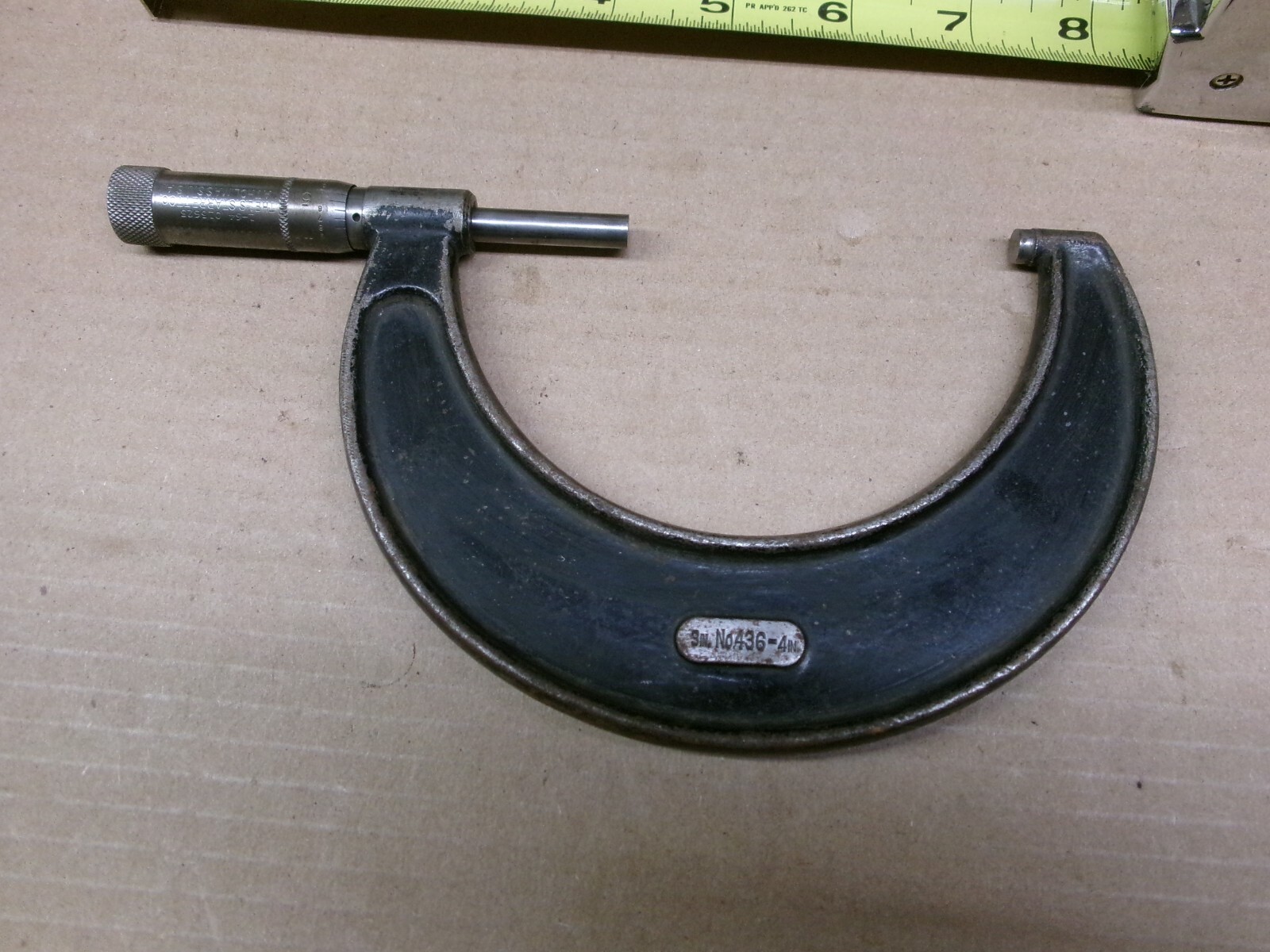 Vintage Starrett USA 3″ – 4″ Micrometer No 436