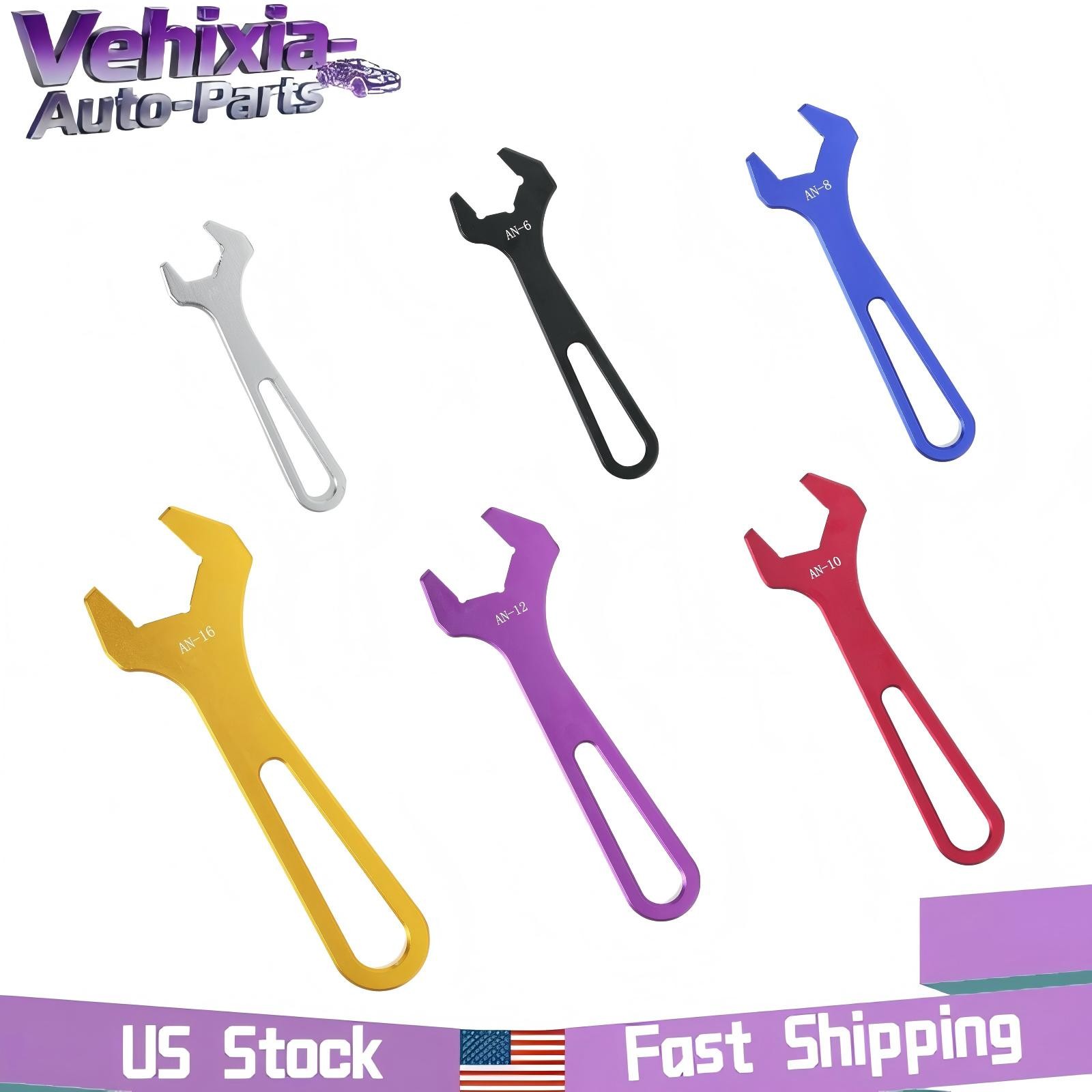 AN Fitting Wrench Set AN4 AN6 AN8 AN10 AN12 AN16 Aluminum Spanner Wrenches 6 Pcs