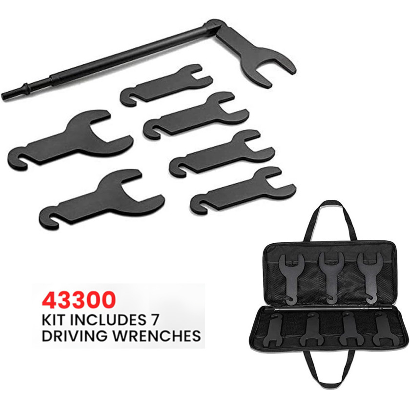 New Pneumatic Fan Clutch Wrench Removal Tool Kit 43300 for Ford/GM/Chrysler/Jeep