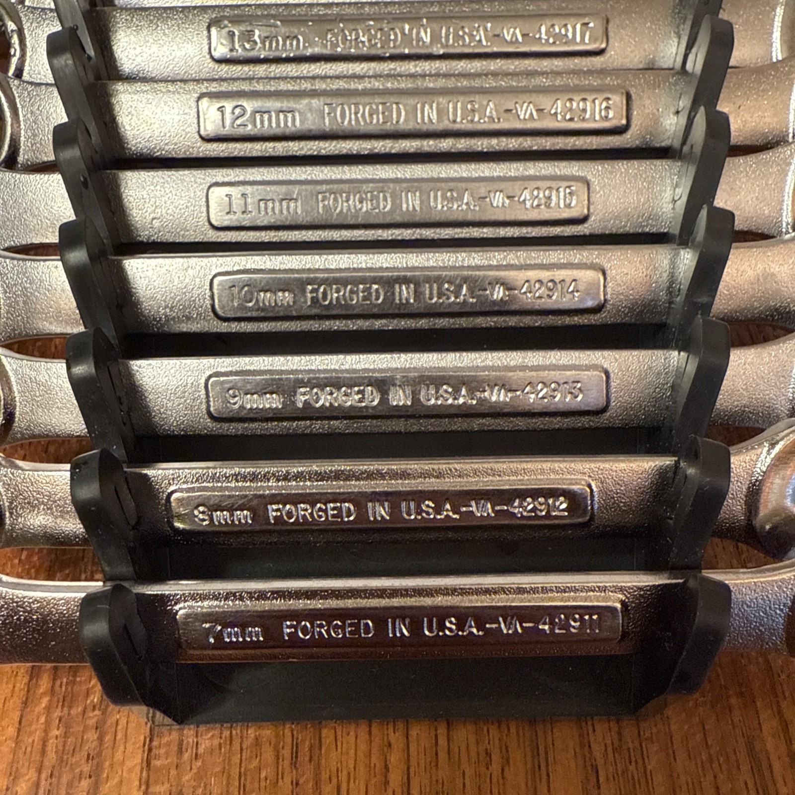 VTG Craftsman USA Metric Wrench Set 7mm-19mm V-Inverted -V VA 12pc