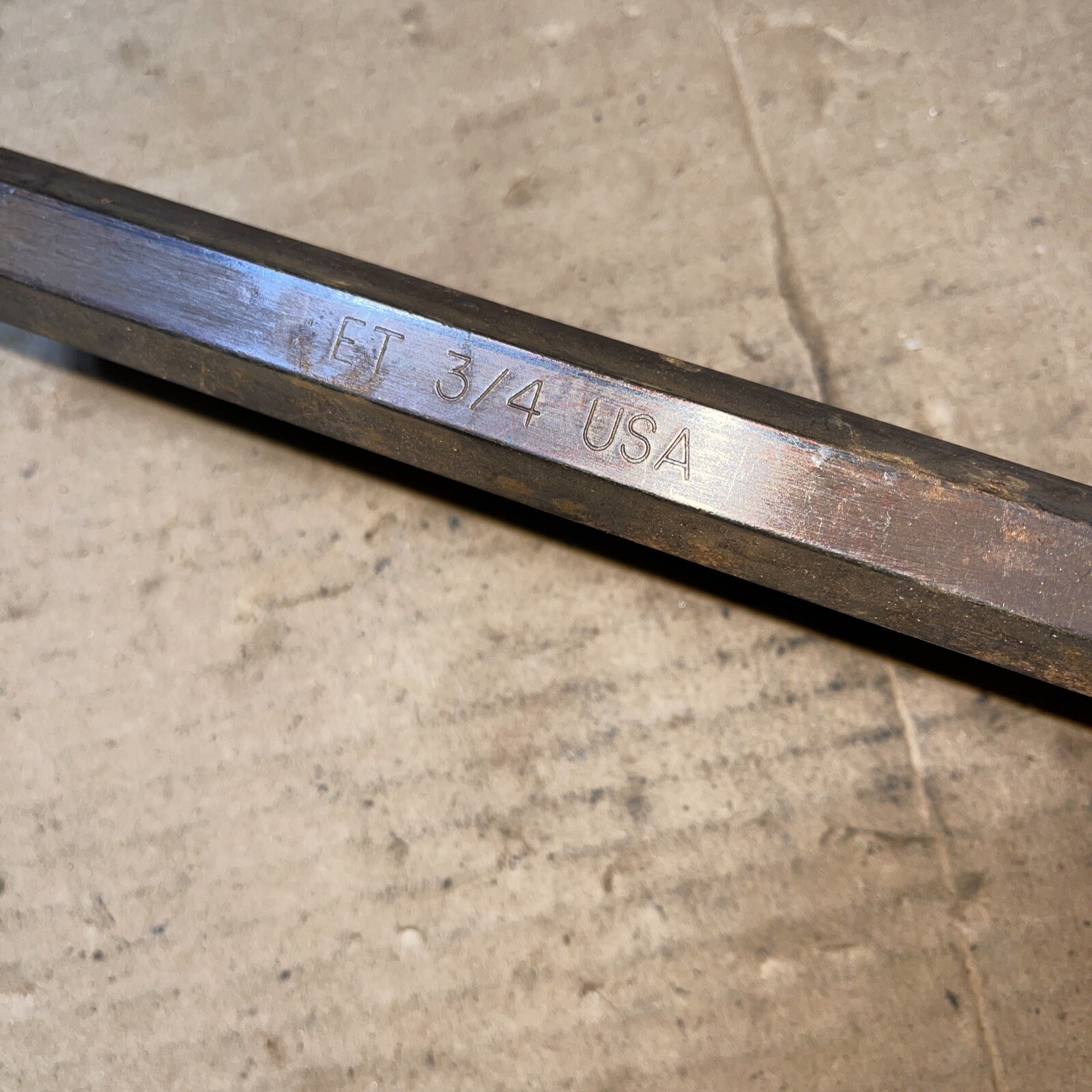 NOS Jumbo Eklind Tools ET USA 3/4 in Allen Hex Key SAE Vintage Mil-Spec 12” long