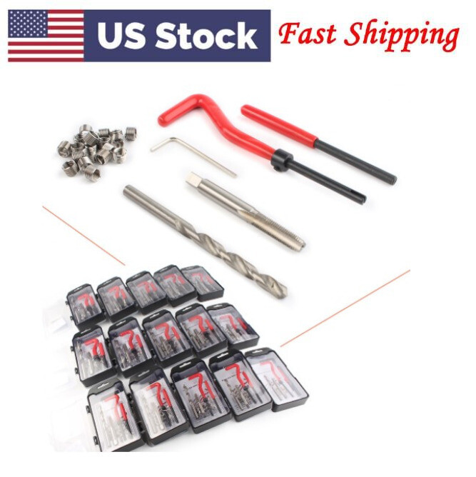 Metric Thread Repair Tool Insert Kit M5 M6 M8 M10 M12 M14 Helicoil For Car Coil