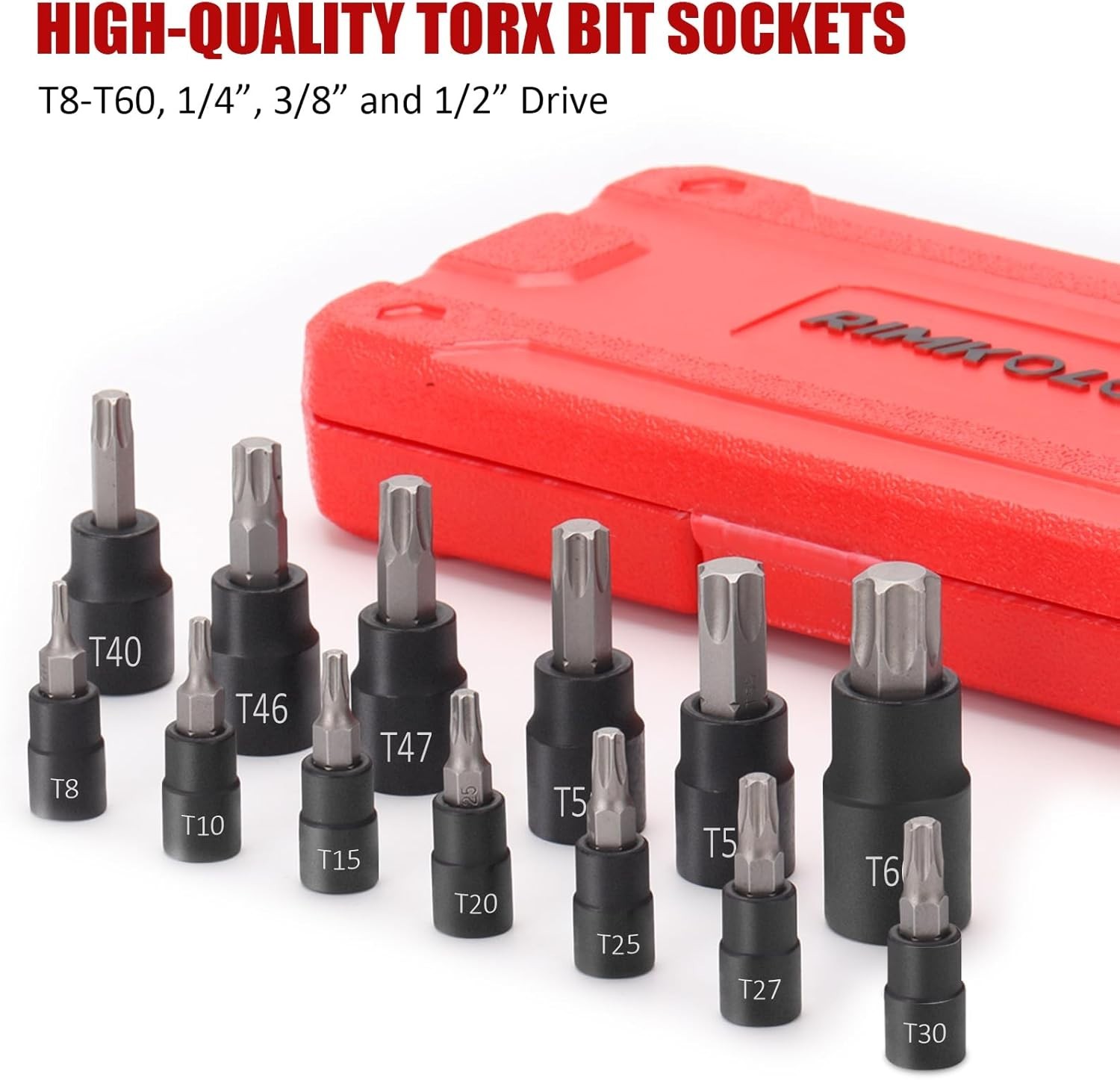 13-Piece High-Quality Torx Bit Socket Set with Secure Storage – S2 Steel & CR-V