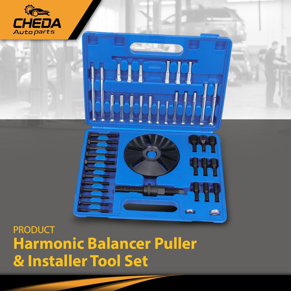 Harmonic Balancer Puller Removal & Installer Tool Set Flywheel Crankshaft Kit