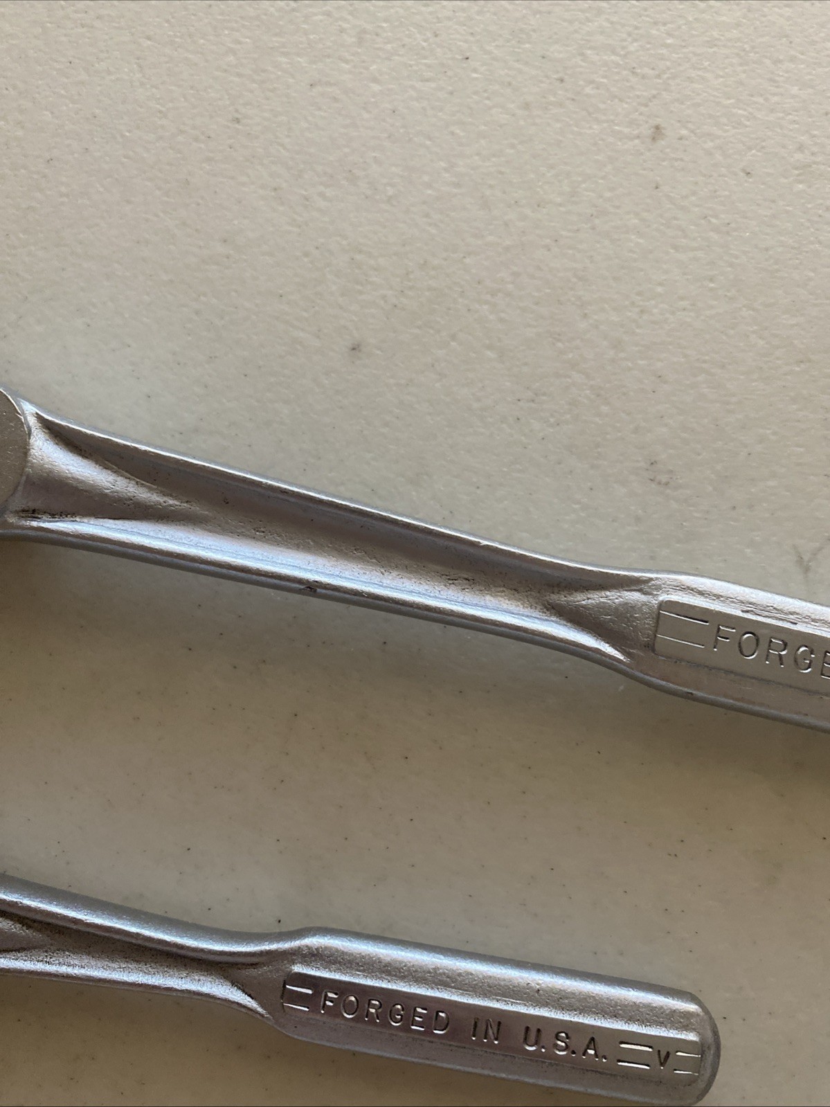 2pc.Vintage Craftsman 1/2” & 3/8” Flying ‘V’ =V= Ratchets USA Clean Some Marks