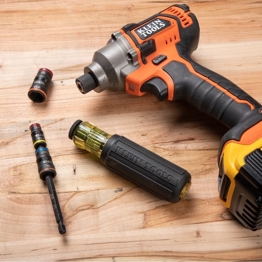 7-in-1 Impact Rated Flip Socket Set – 1/4 to 9/16 Sizes & Quick-Connect Handle