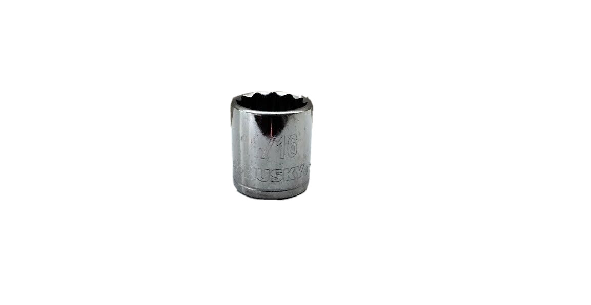 Husky 11/16″ 12-Point 3/8 Inch Drive Socket – Part # H3D12PT1116