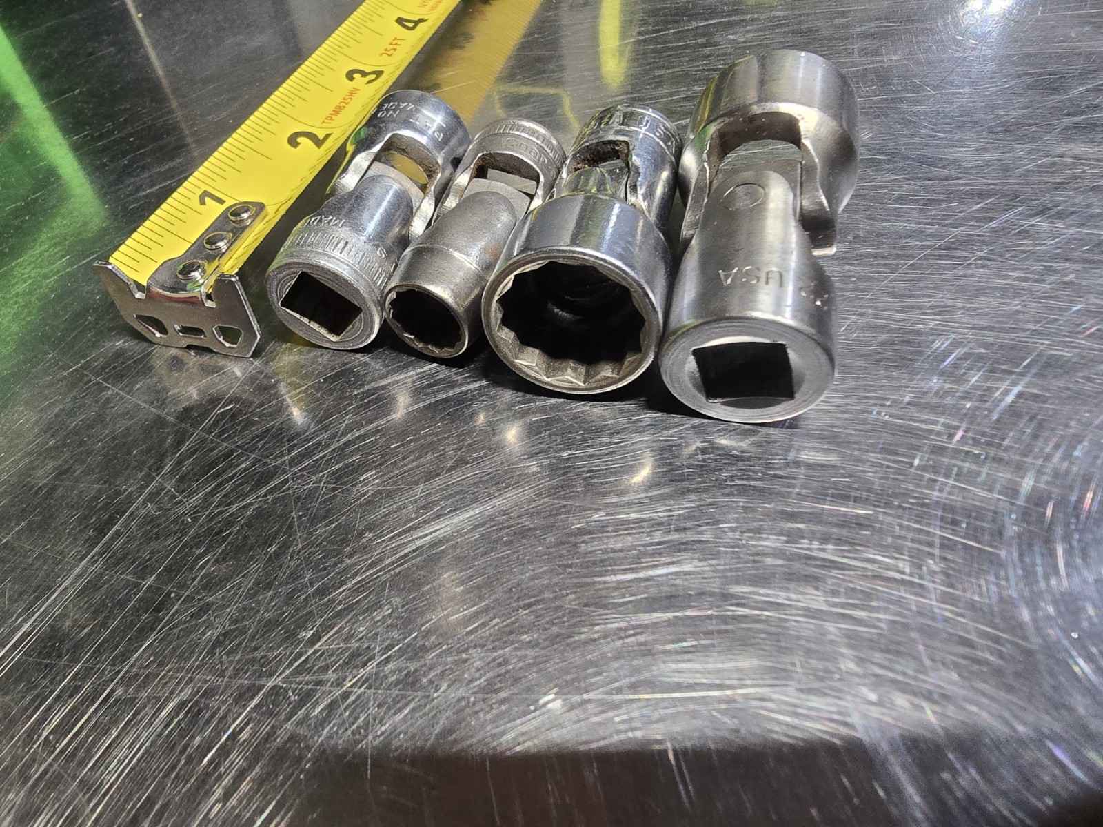Snap On Tools 3/8 Drive 12 Point SAE Swivels. Excellent Condition. Not A Set