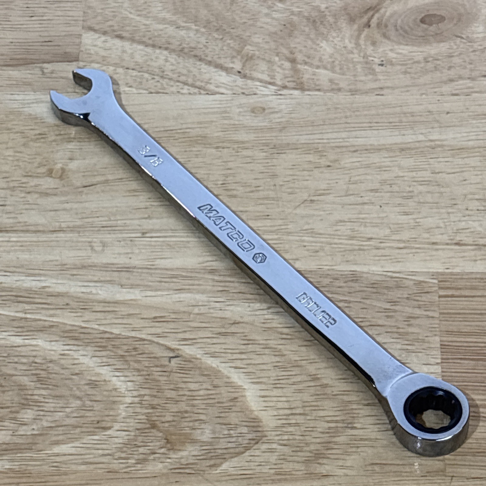 Matco Tools 3/8″ Ratcheting Combination Wrench 12 Point GRCL122 USA NOS