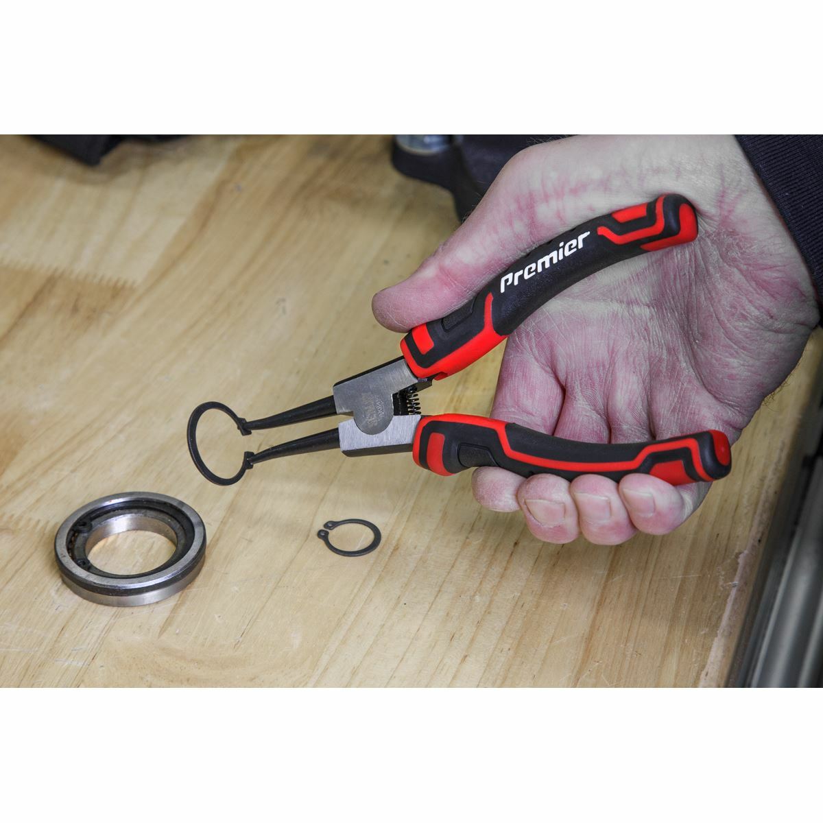 Sealey Circlip Pliers Set 180mm 4pc Internal External Snap Ring Plier Premier