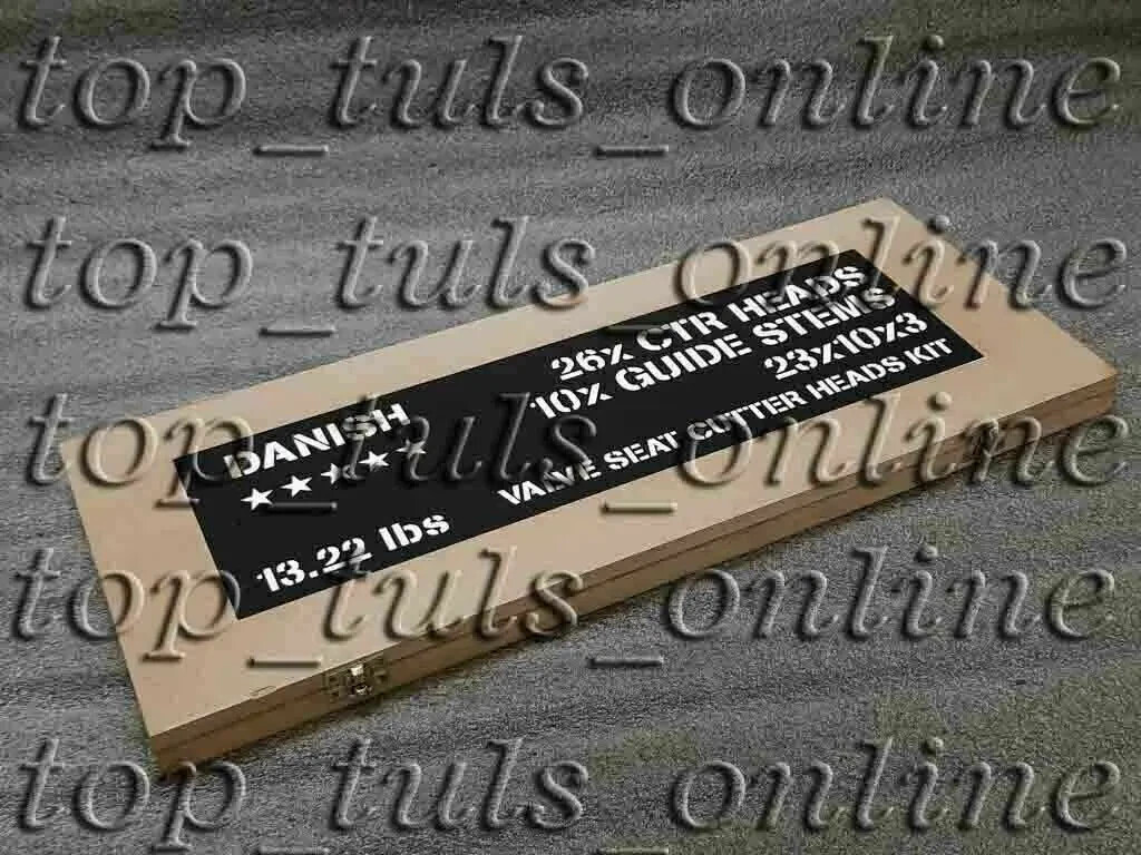 43x VALVE SEAT CUTTER SET CARBIDE TIPPED 27+10+2+2 CHRYSLER, GMC,HEMI HEADS BOXD