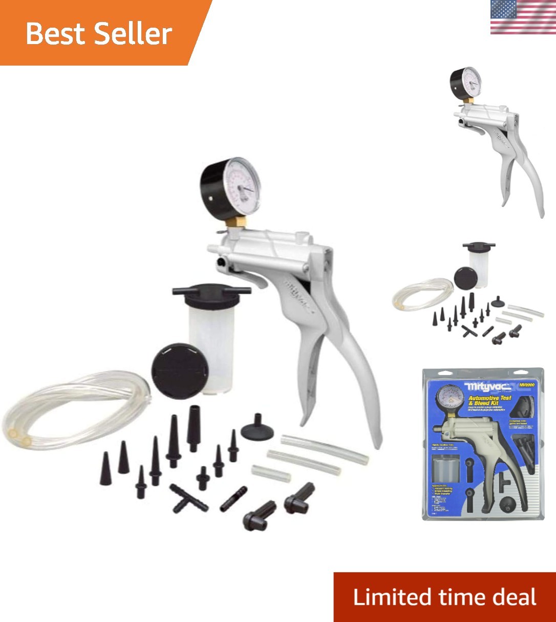 Ergonomic Selectline Hand Pump Vacuum Bleeder Kit for Efficient Car Maintenance