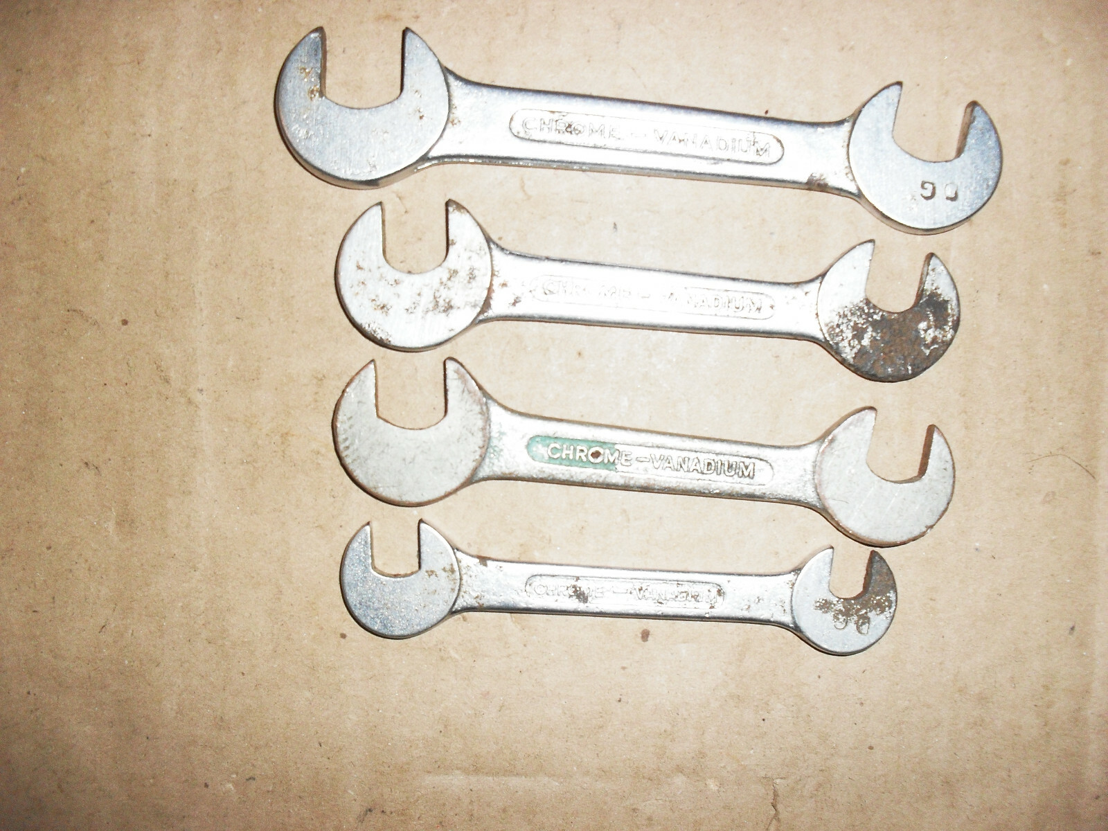 ELORA No.145 SPANNERS SIZES; (5/8×9/16) & (1/2×7/16) & (3/8×5/16) & (1/4Wx3/13W)